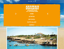 Tablet Screenshot of kappariswaterfun.com